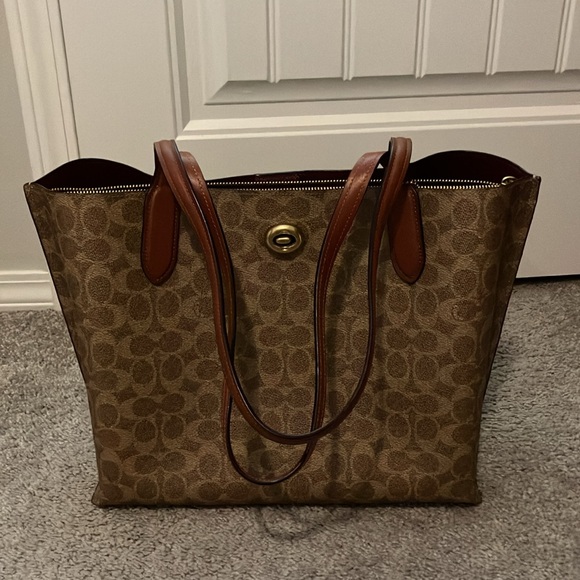 Coach Willow Canvas Tote Bag - Picture 13 of 14